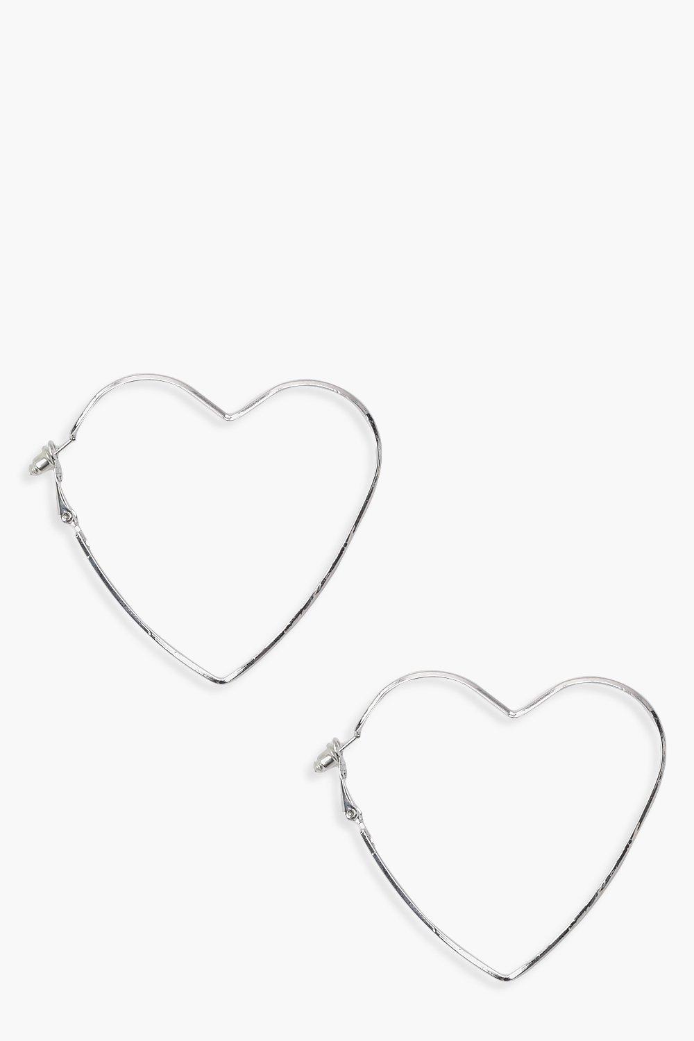 heart hoop earrings