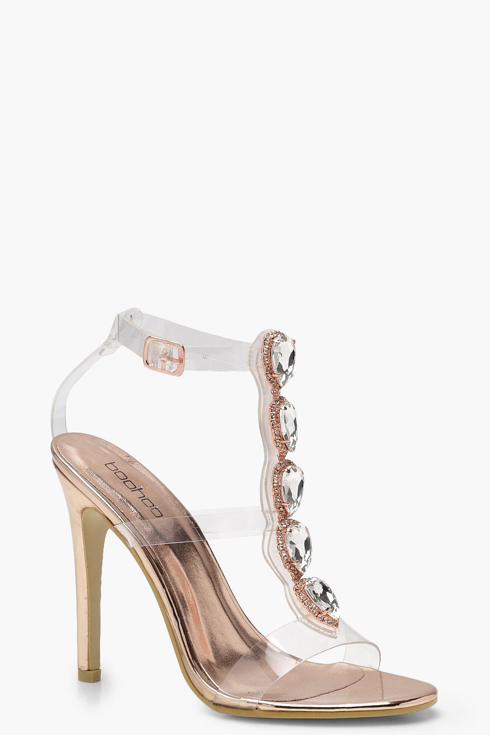 clear heels boohoo