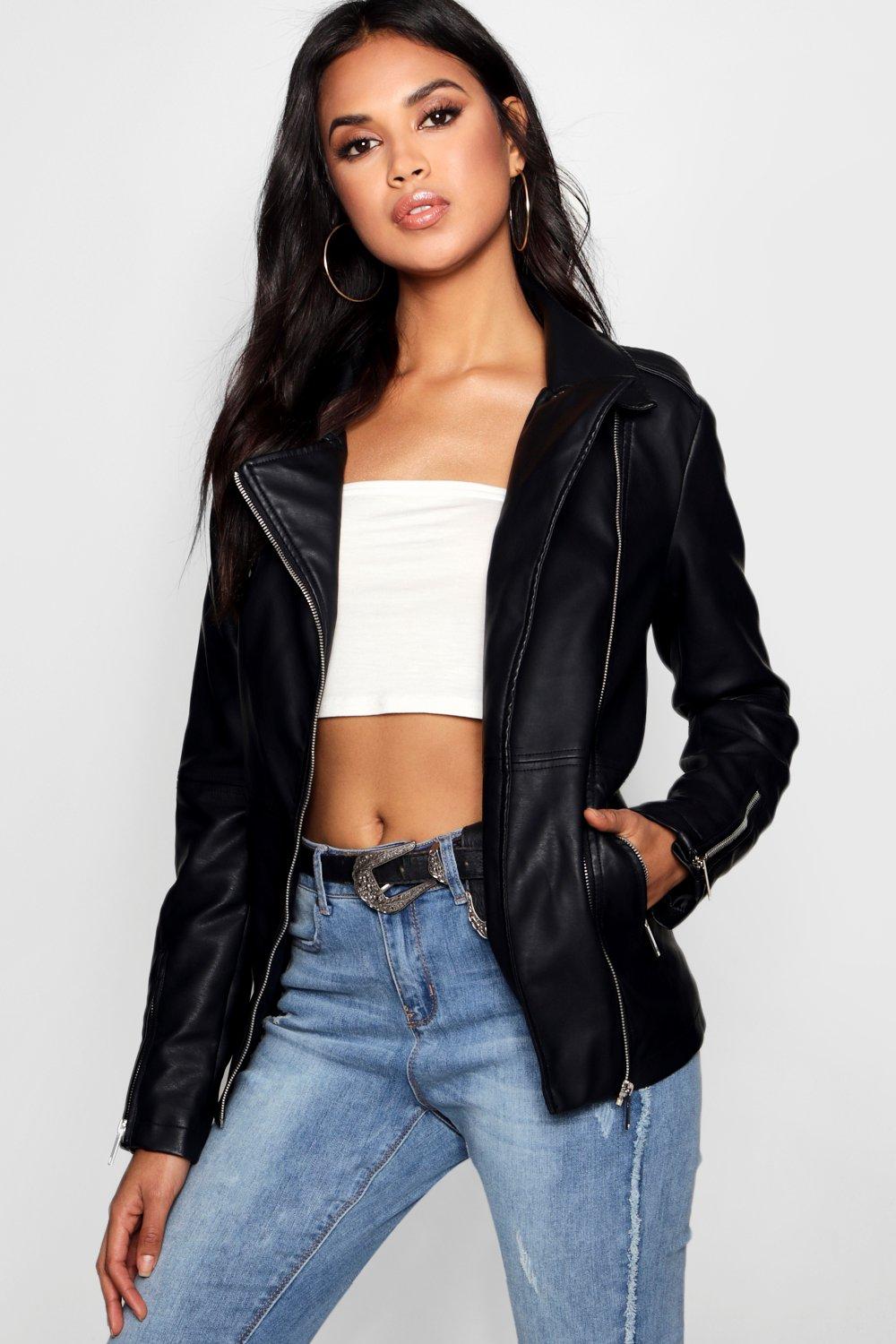 long biker jacket