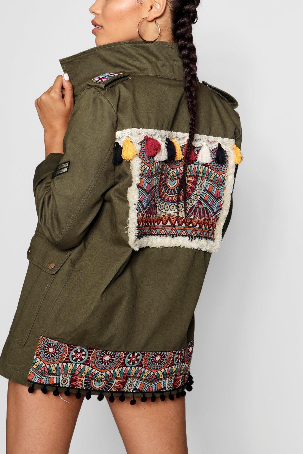 Embellished 2025 army jacket