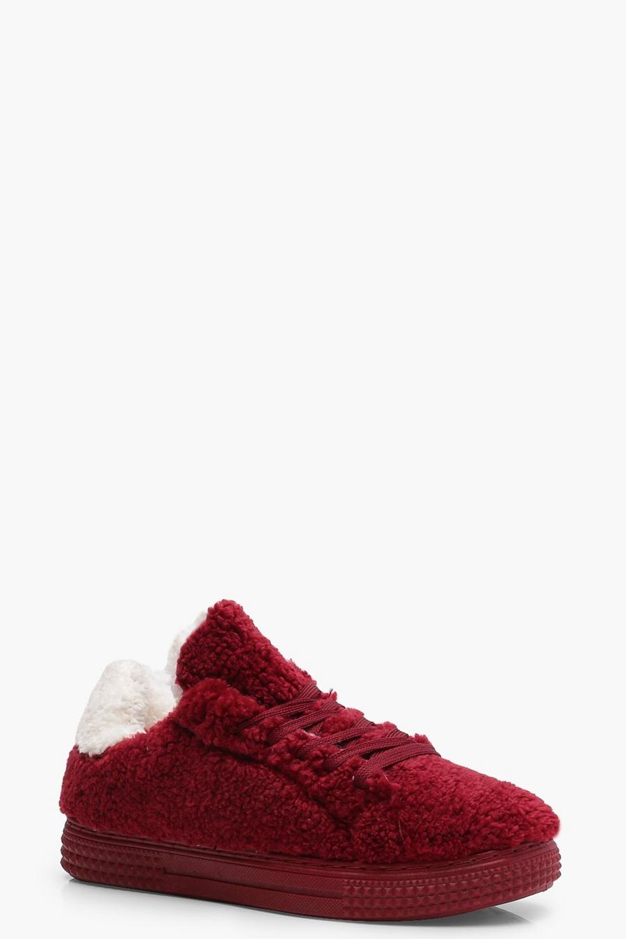 Grace Teddy Faux Fur Trainers image number 1