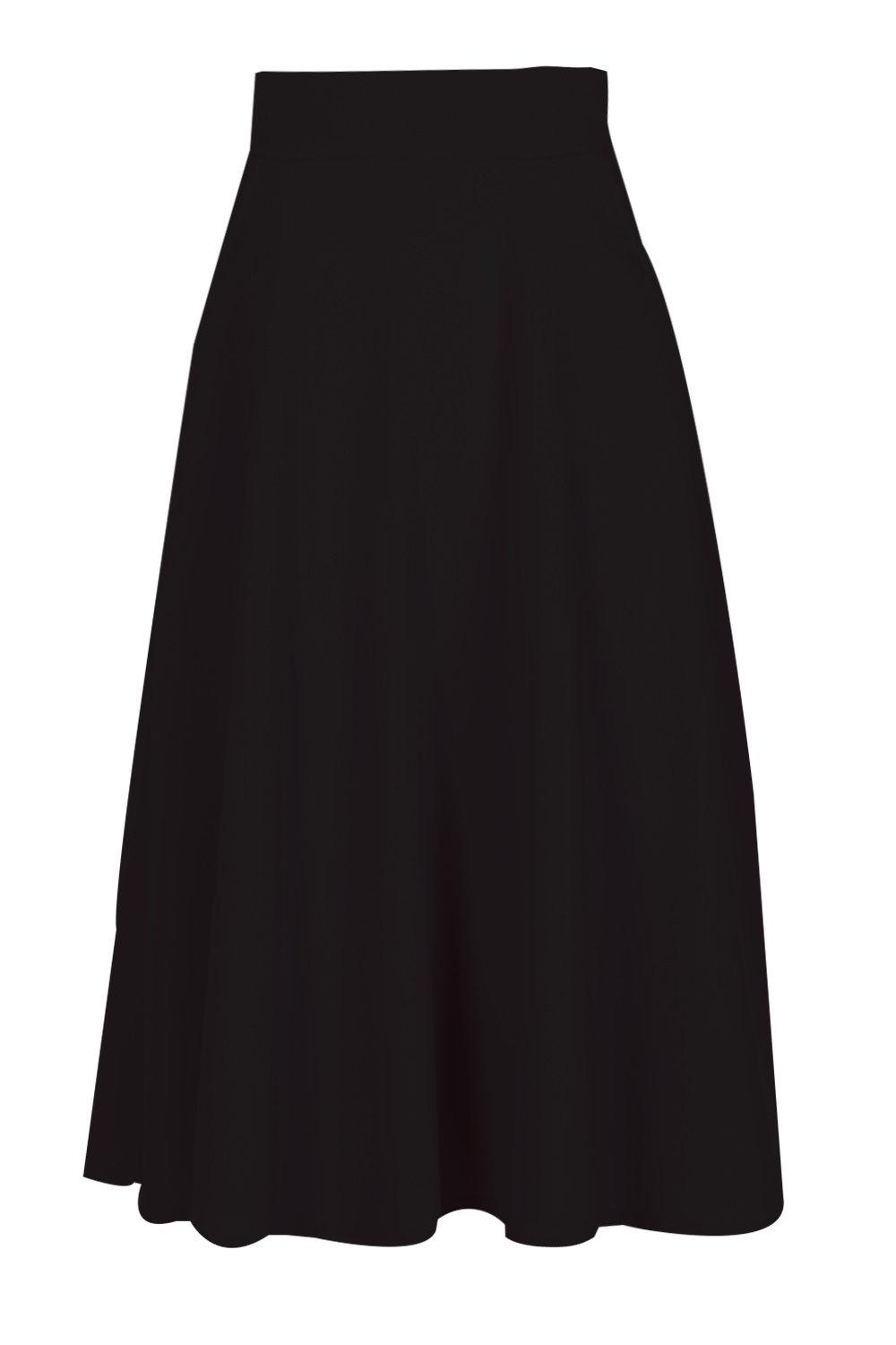 Midi skater shop skirt with pockets