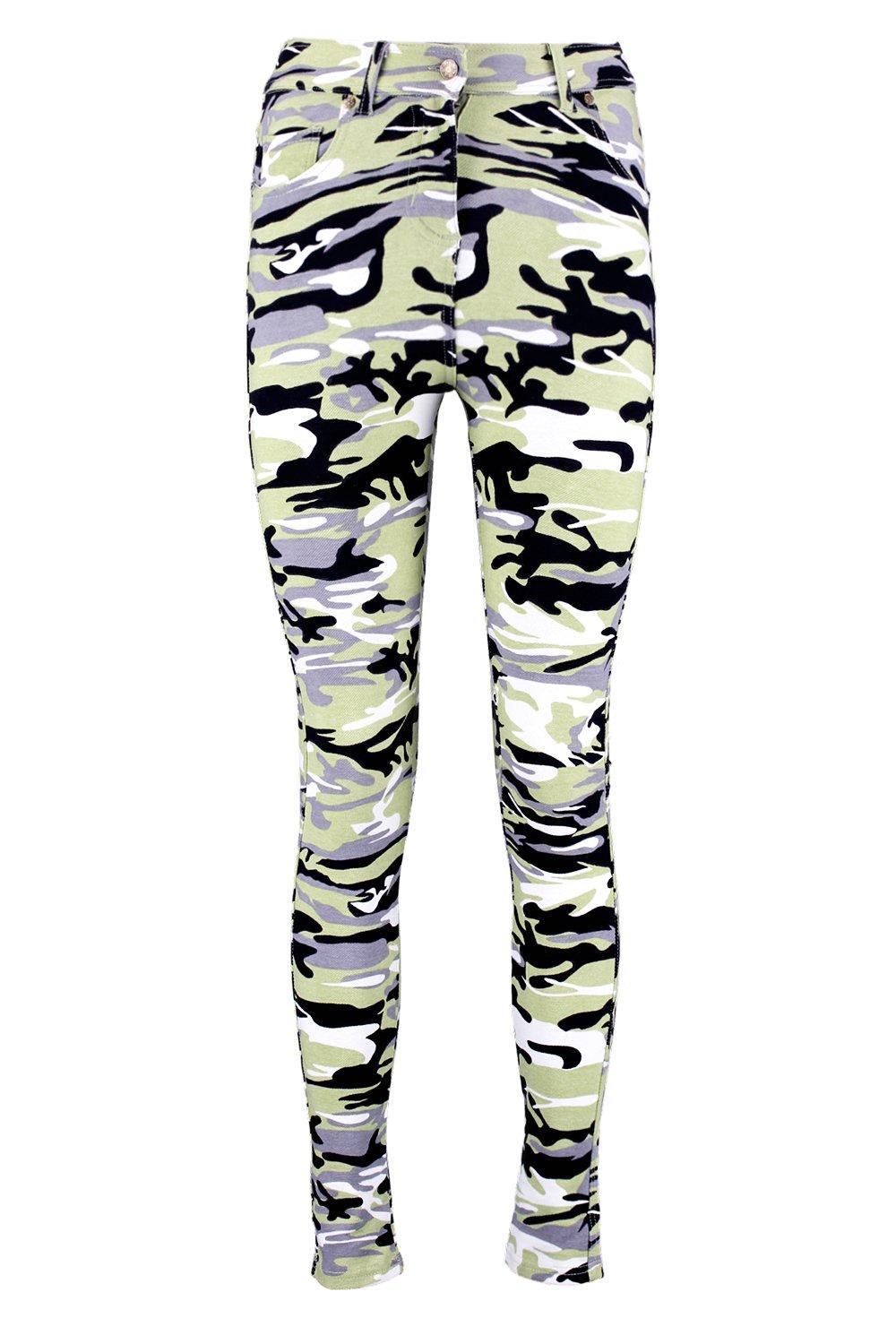 Pocket Front & Back Camo Jeggings