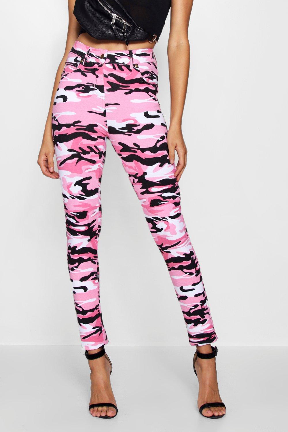 Pocket Front & Back Camo Jeggings