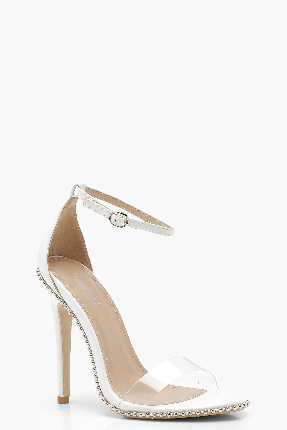 boohoo clear heels