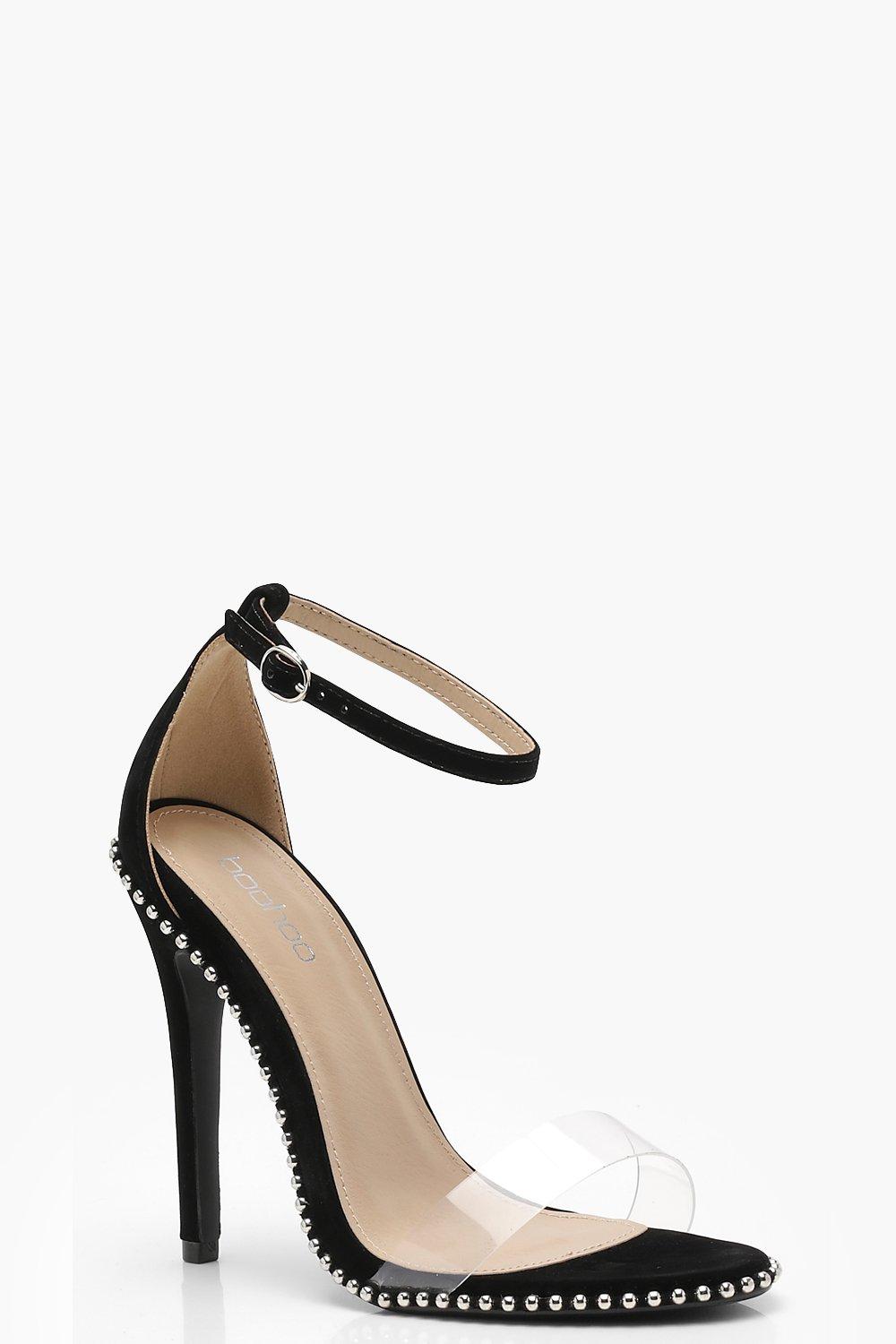 boohoo clear heels