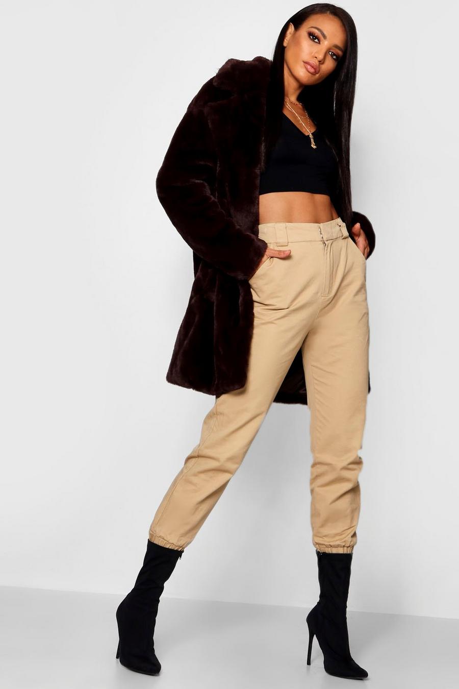 Jasmine Boutique cappotto in pelliccia sintetica con colletto oversize image number 1