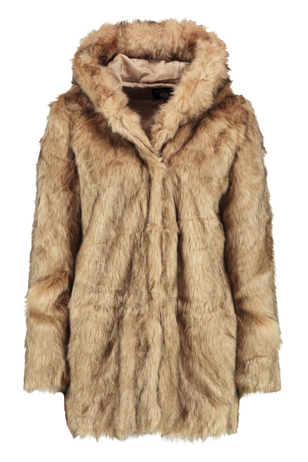 boohoo boutique faux fur coat