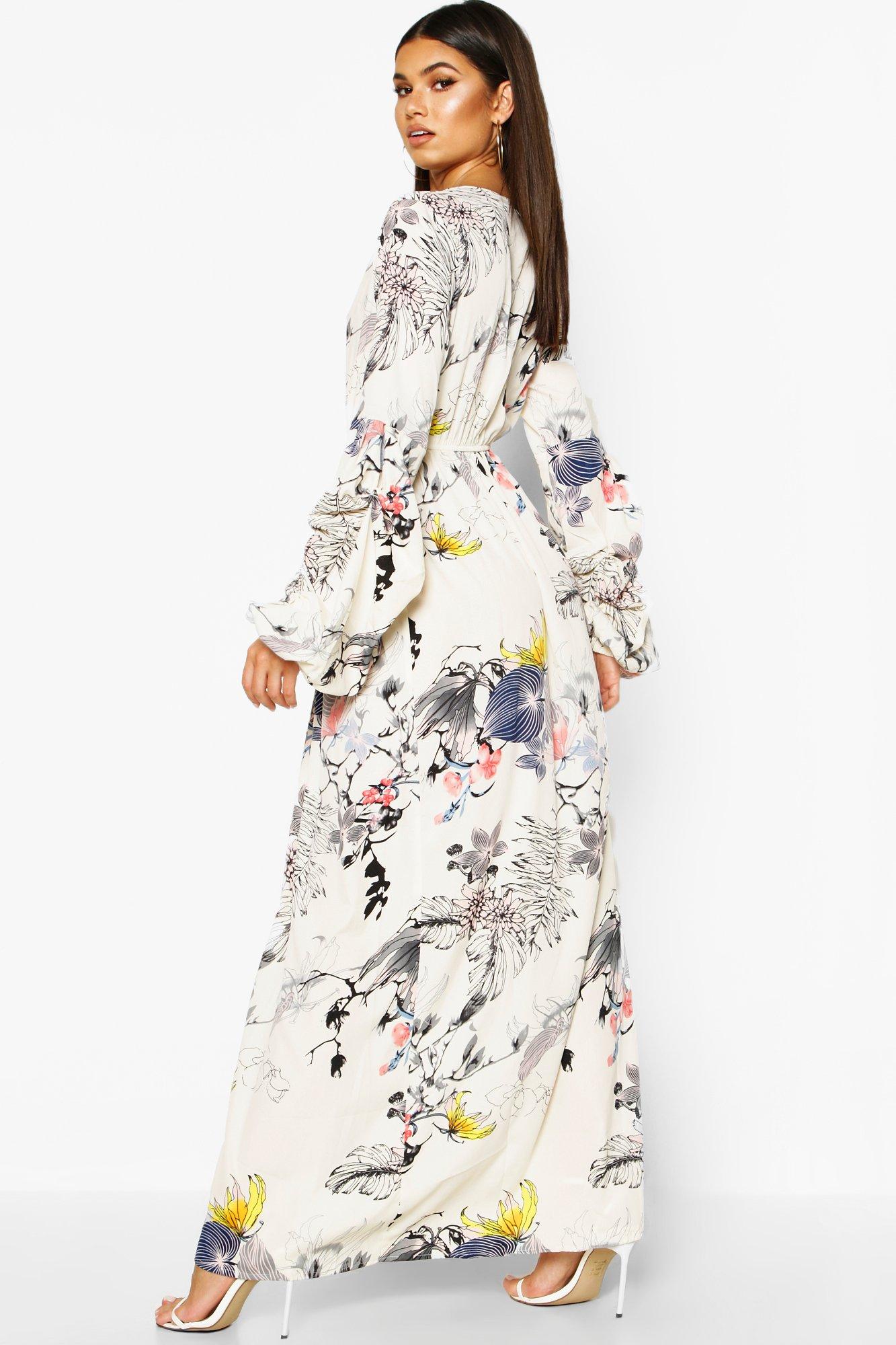 boohoo maxi floral dress