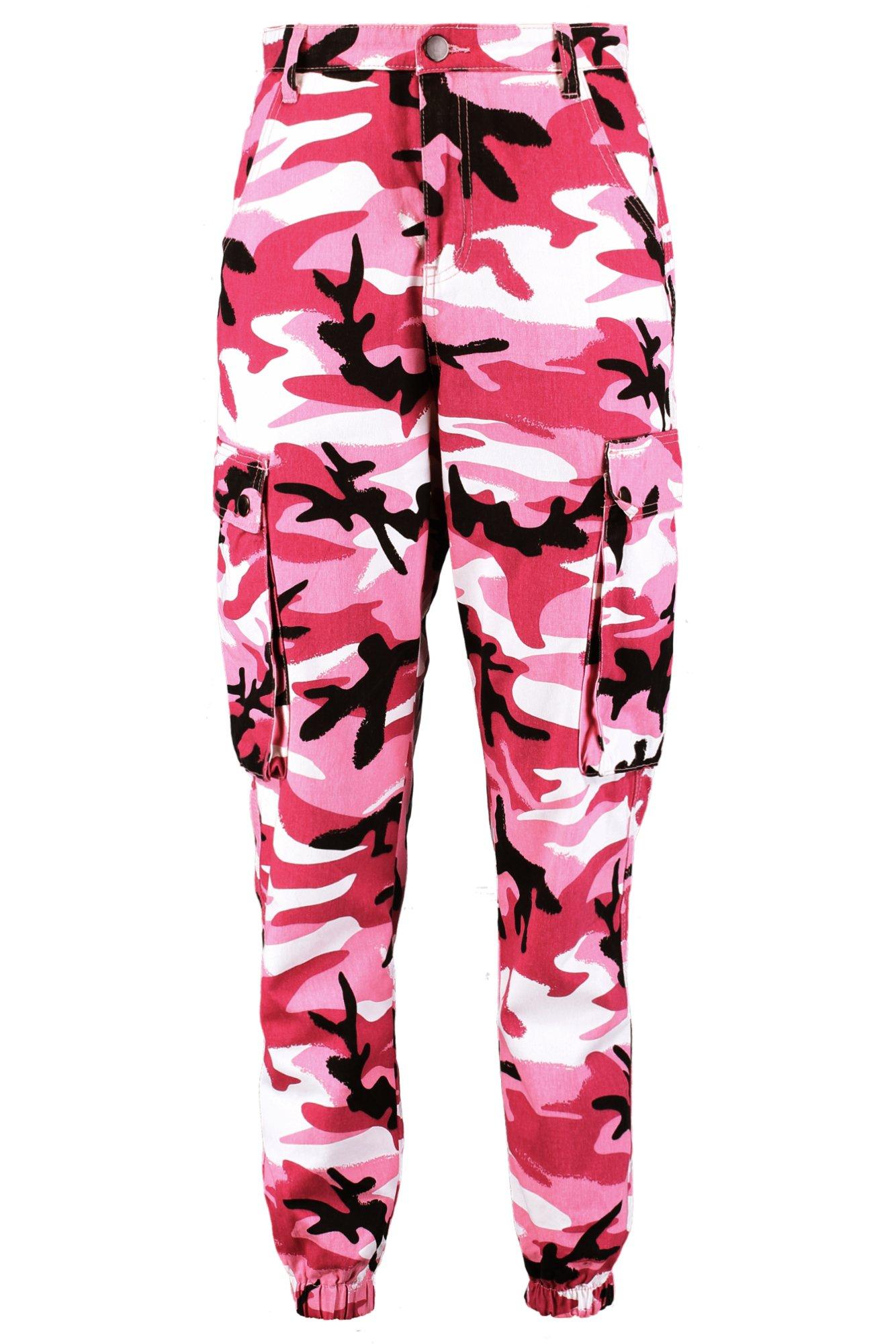 pink camo combat trousers