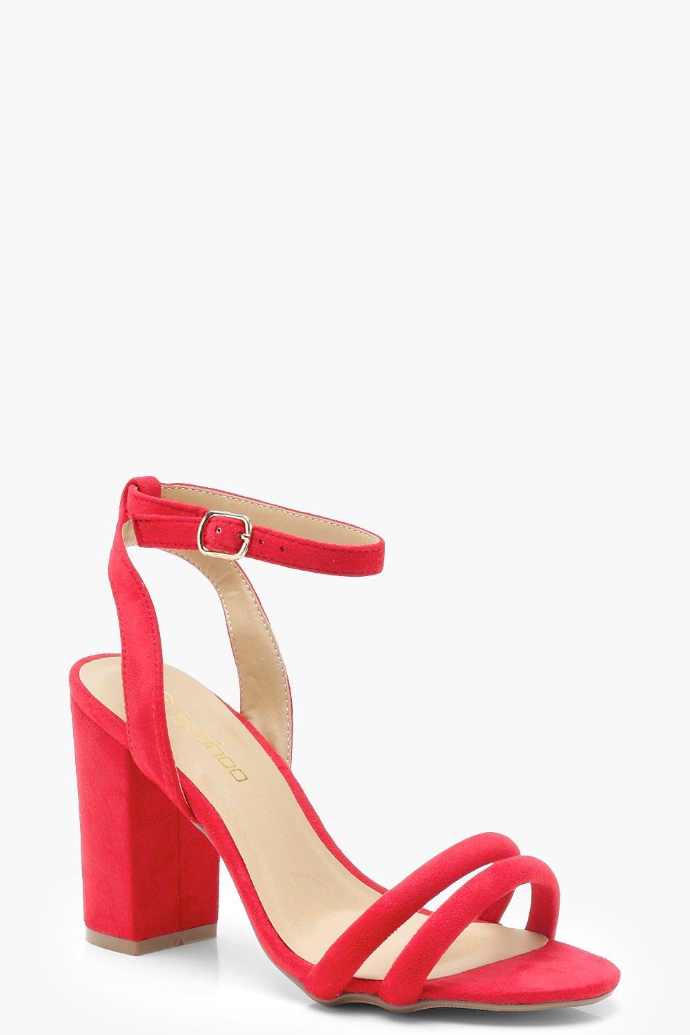 double ankle strap heels