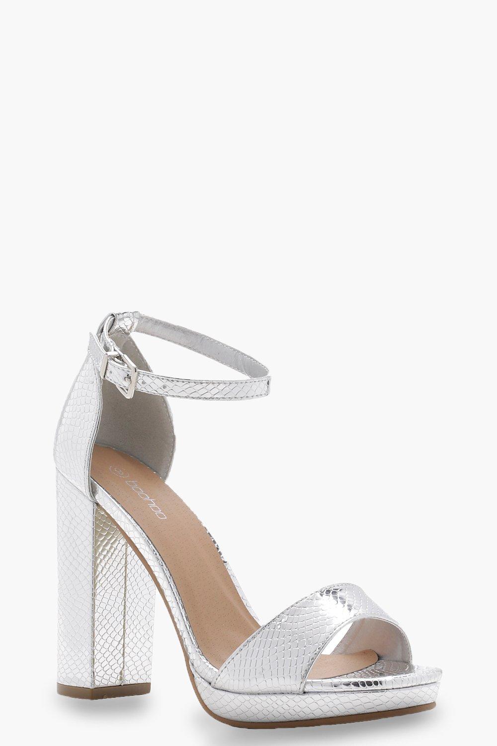 wide fit silver slingback shoes