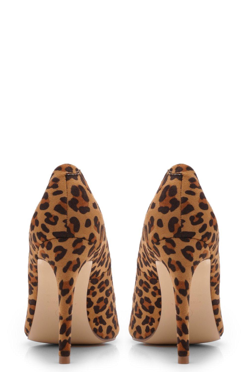 Leopard print hot sale shoes boohoo