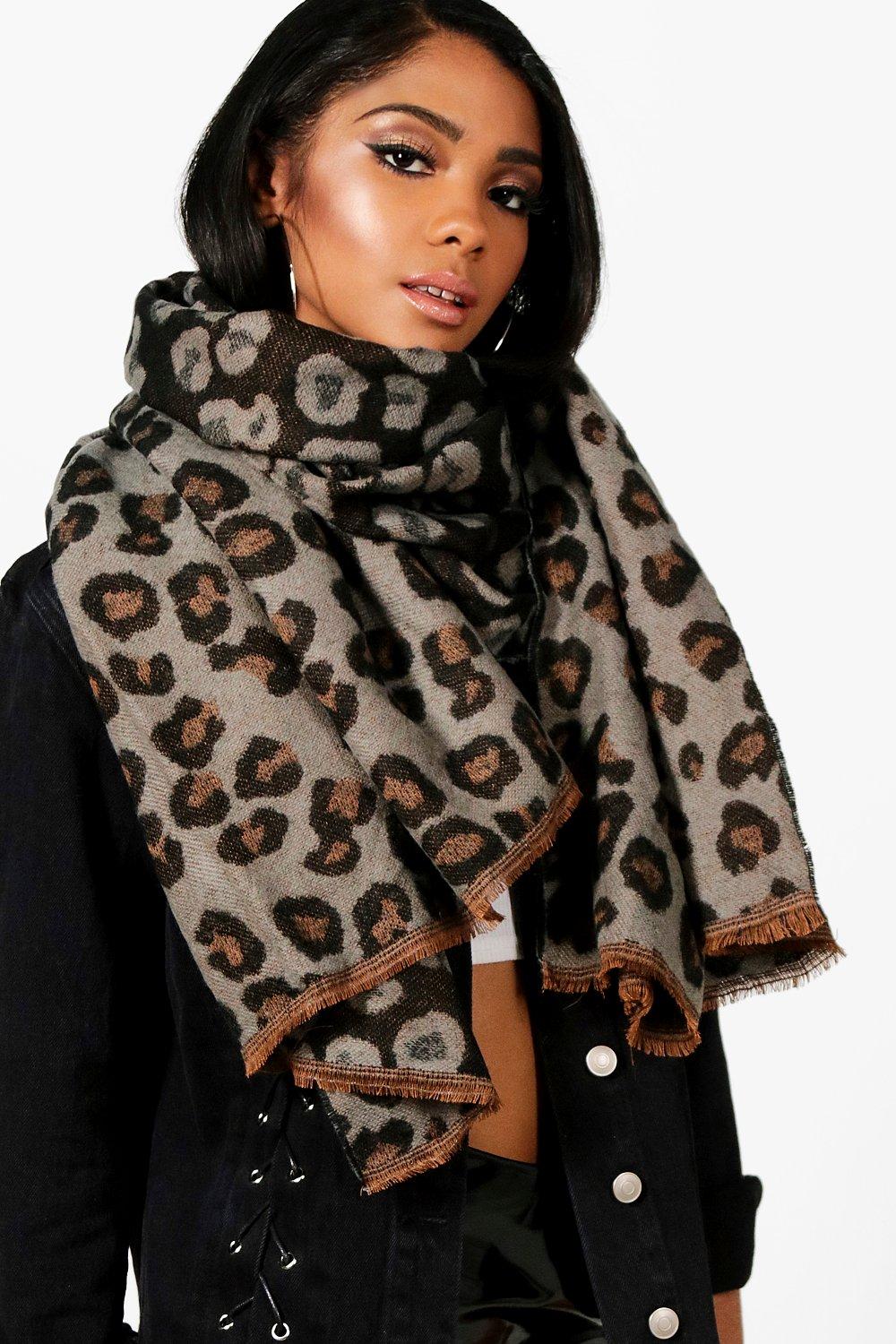 leopard print scarf