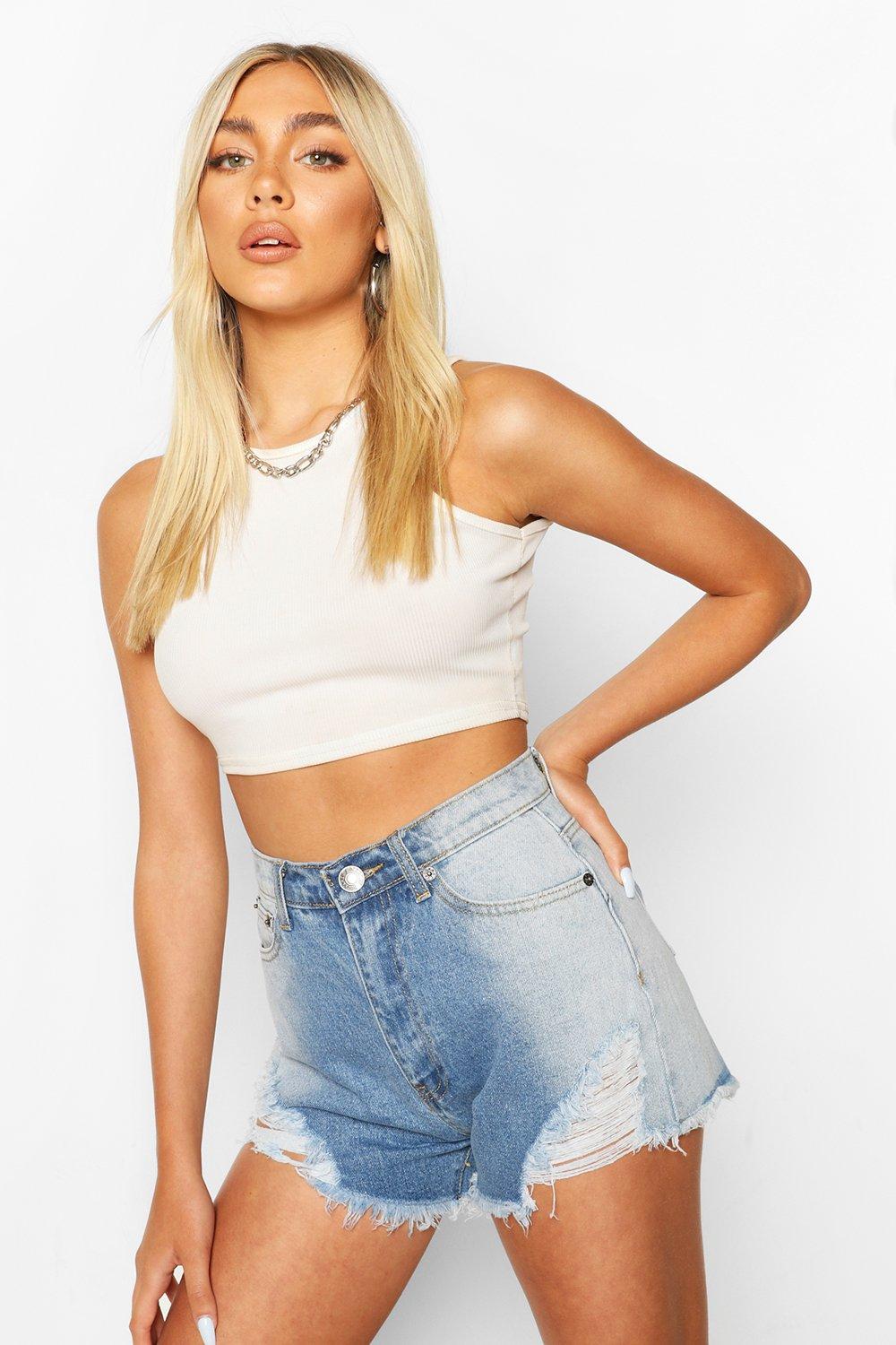 boohoo mom shorts