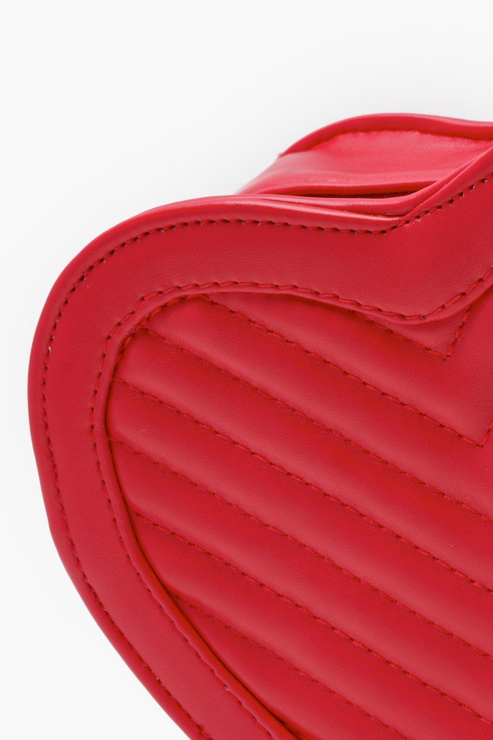 Quilted Heart Crossbody Bag Boohoo UK