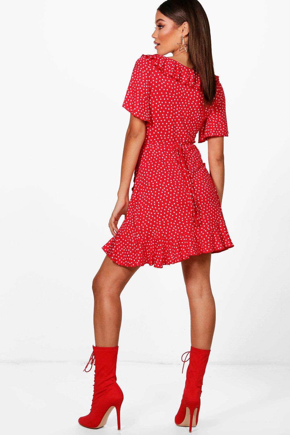 Boohoo heart outlet dress