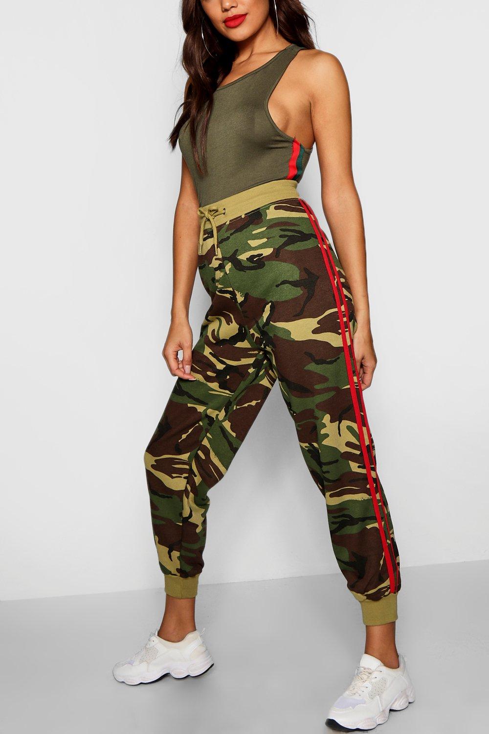 Side stripe camo on sale pants