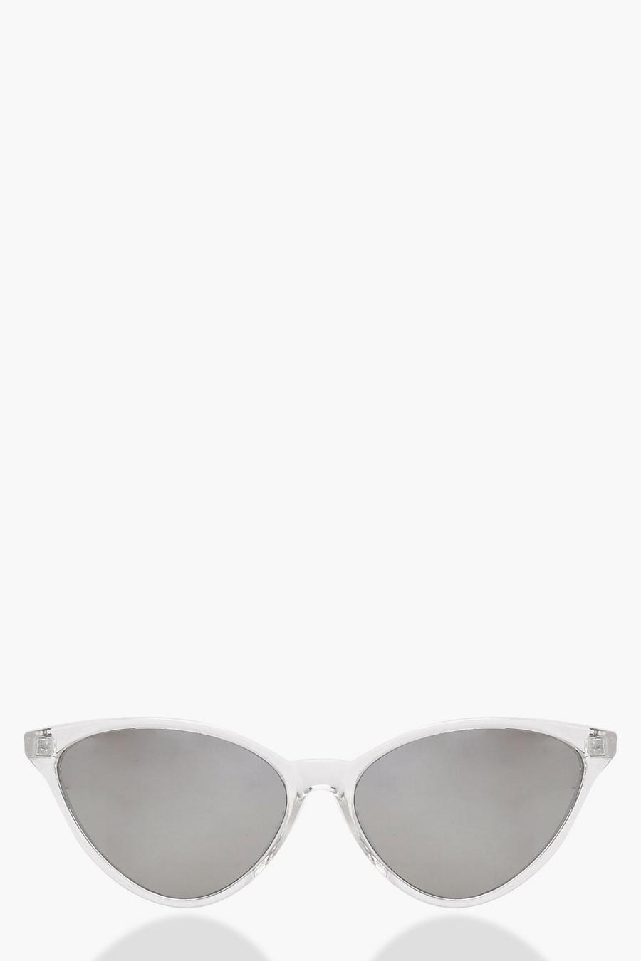 Clear Solglasögon med transparenta cat eye-bågar image number 1