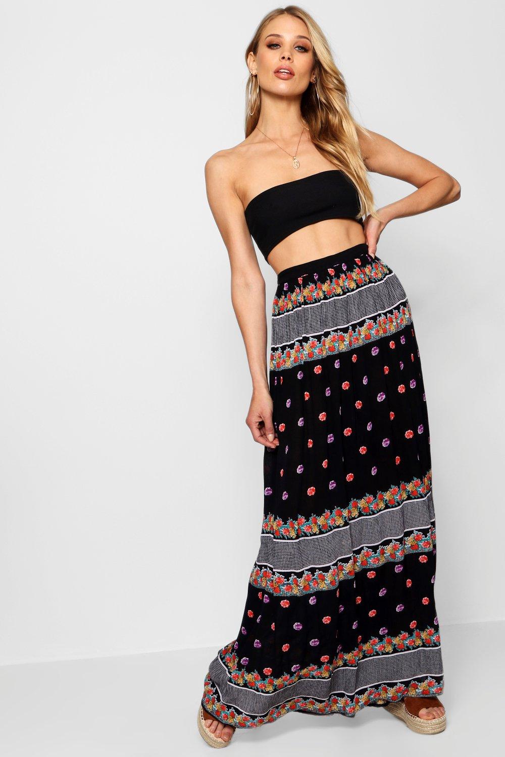 cheesecloth maxi skirt