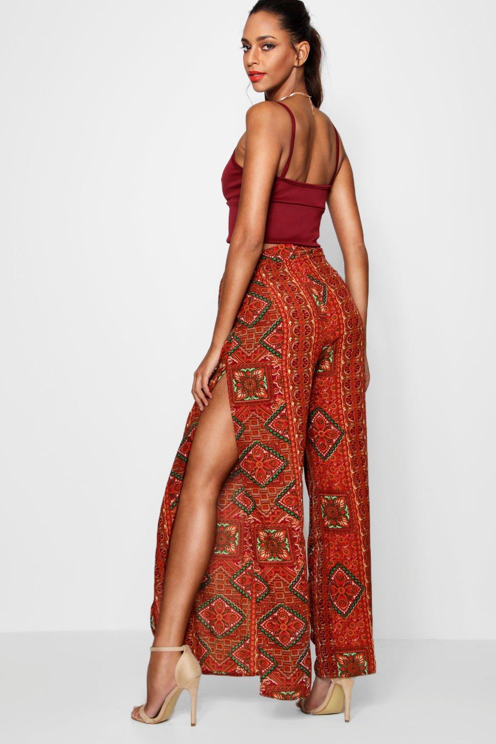 Bohemian Wide Leg Pants