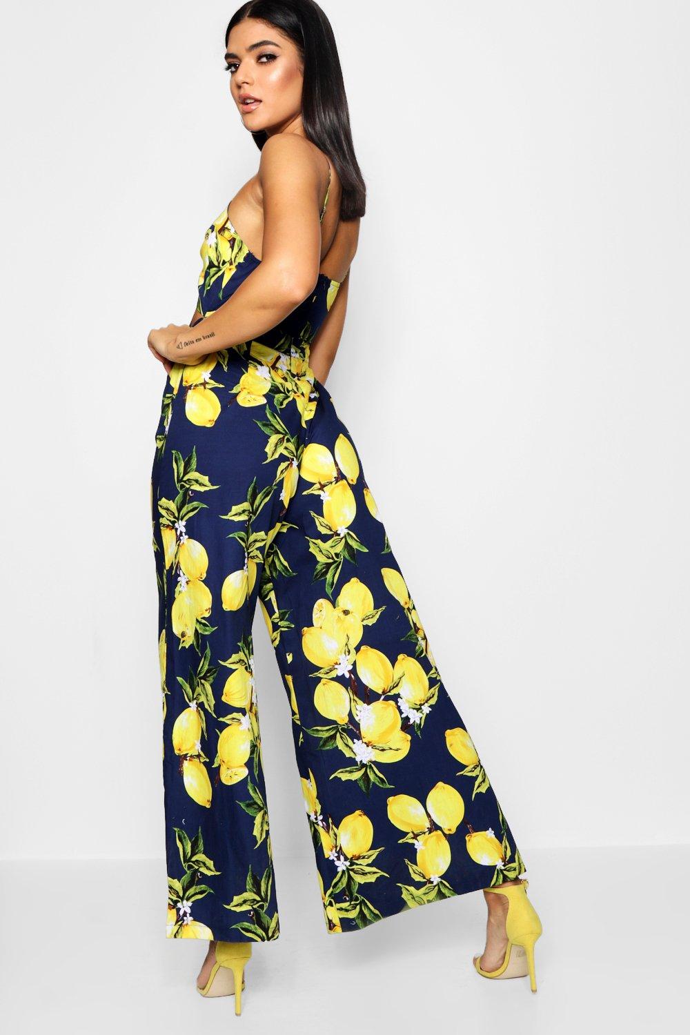 Lemon print sales jumpsuit