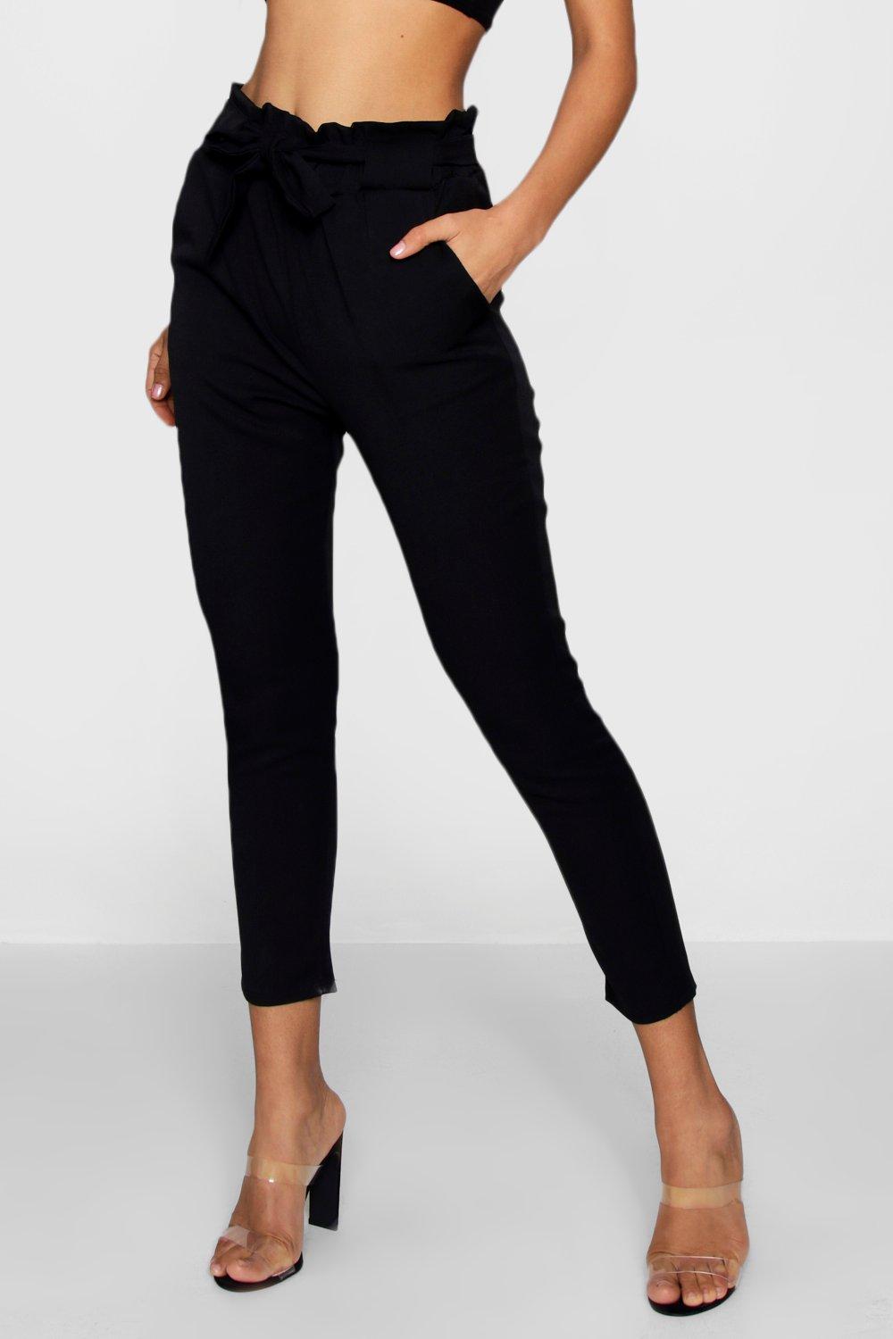 Paperbag Waist Tapered Trousers