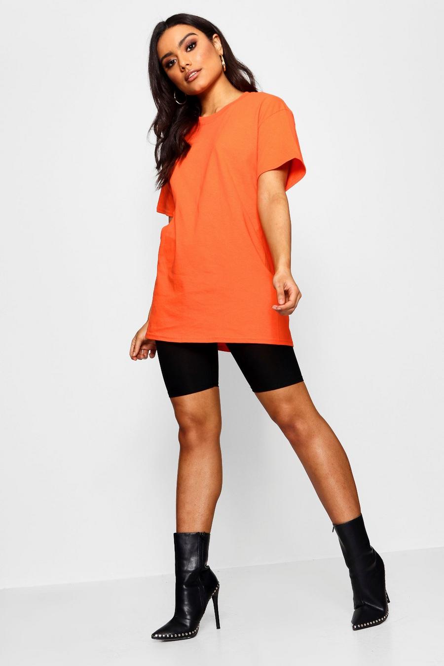 T-shirt boyfriend oversize basique, Mandarine image number 1