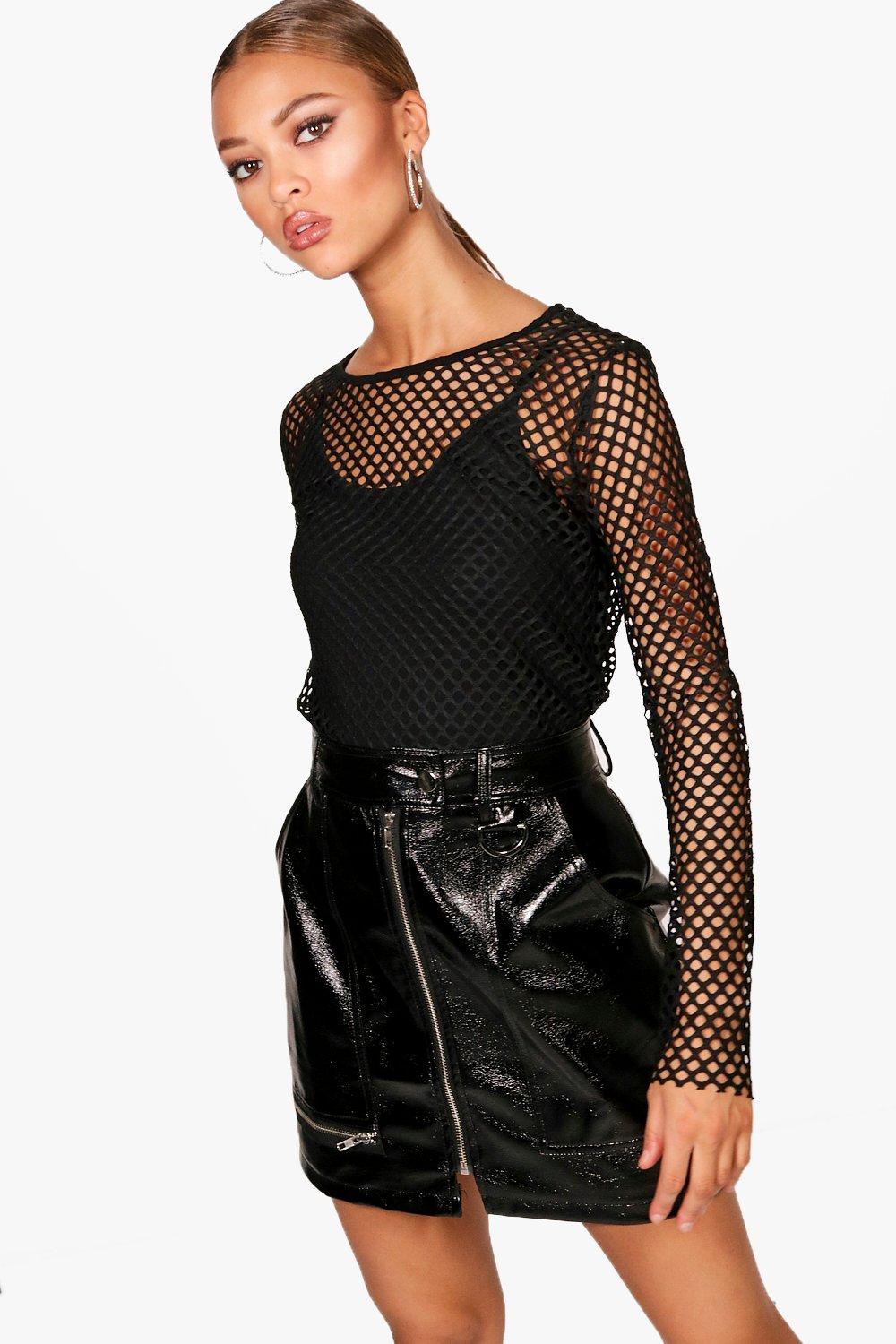 mesh top boohoo