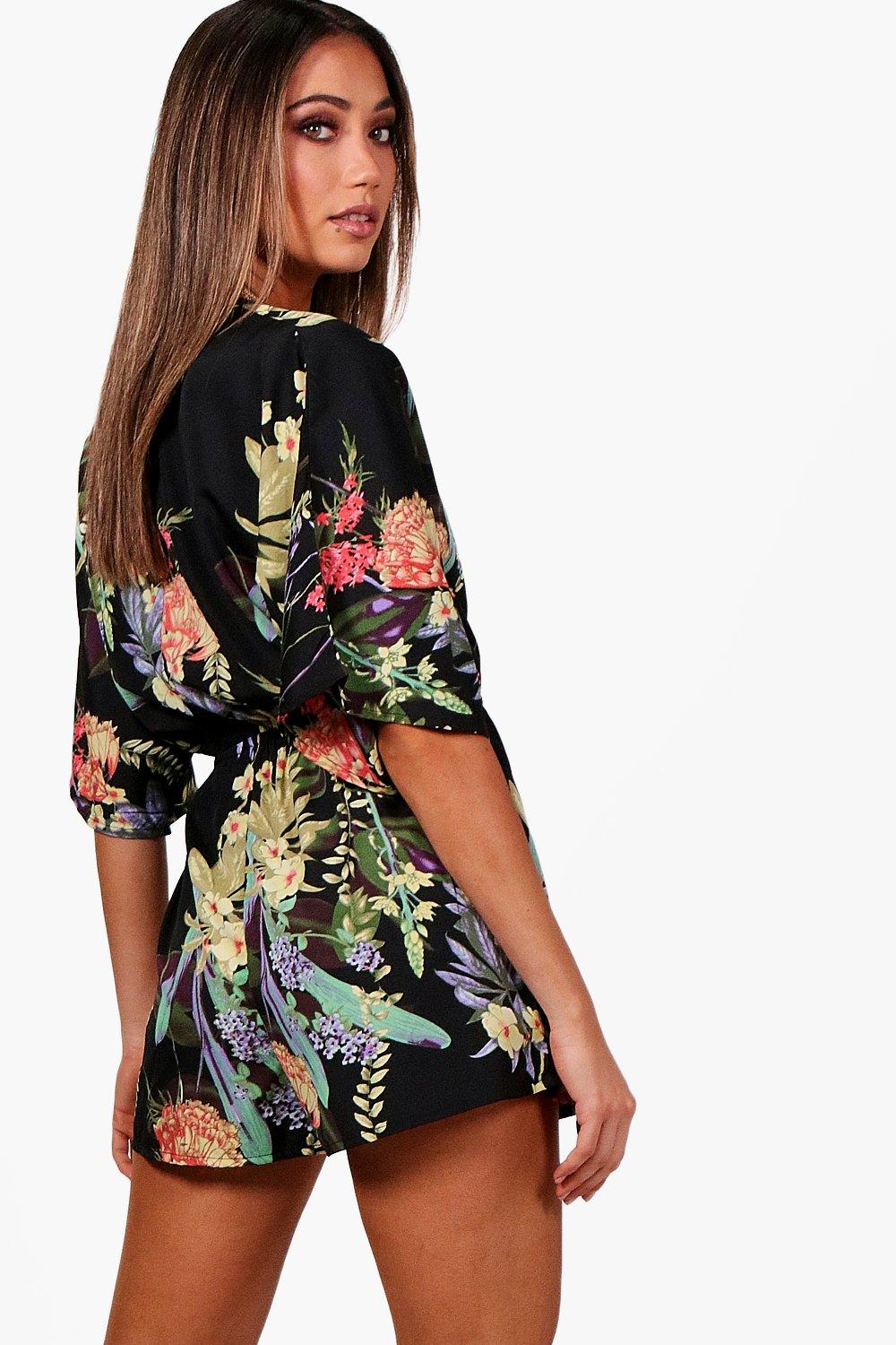 Kimono sleeve playsuit clearance