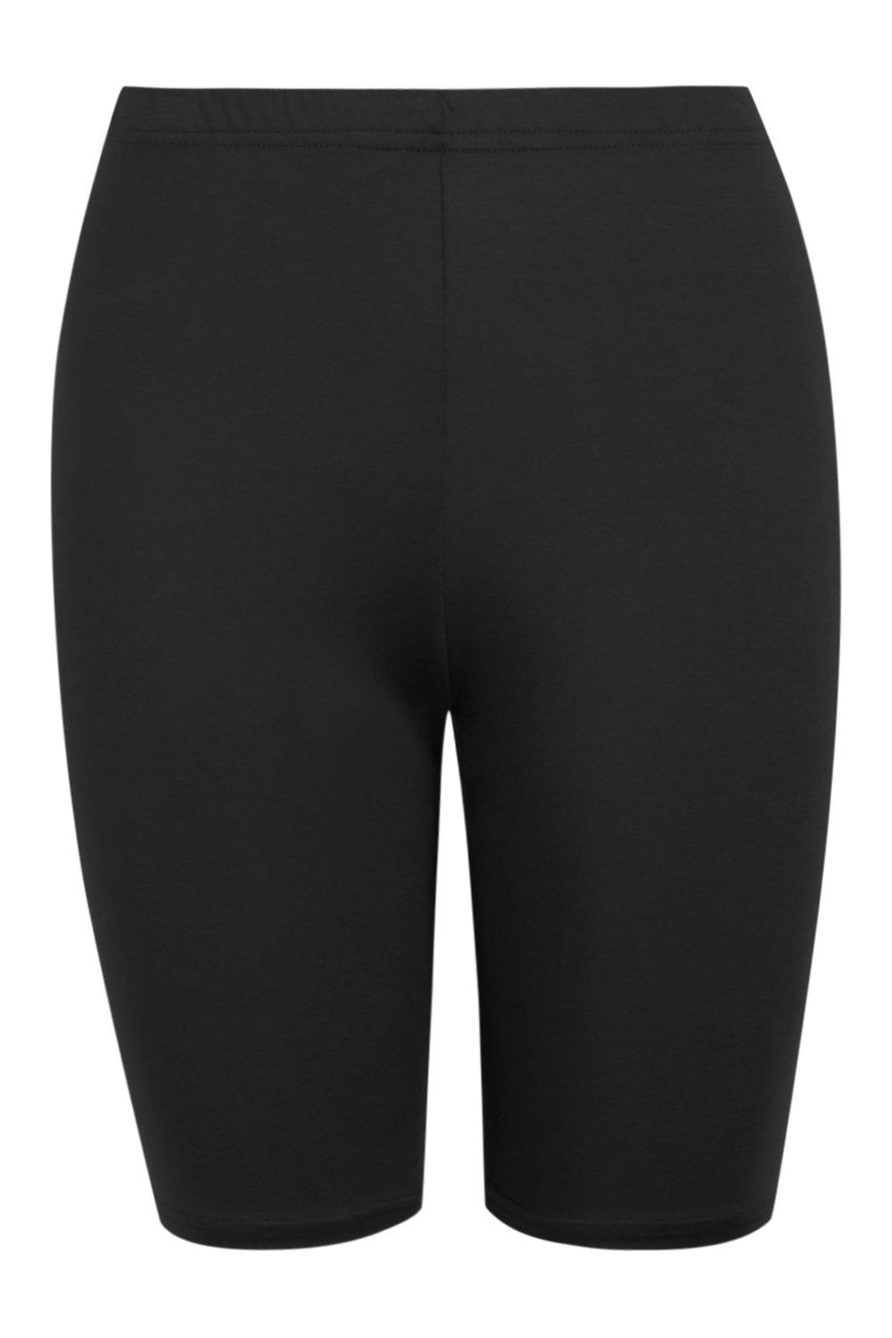 basic black cycle shorts