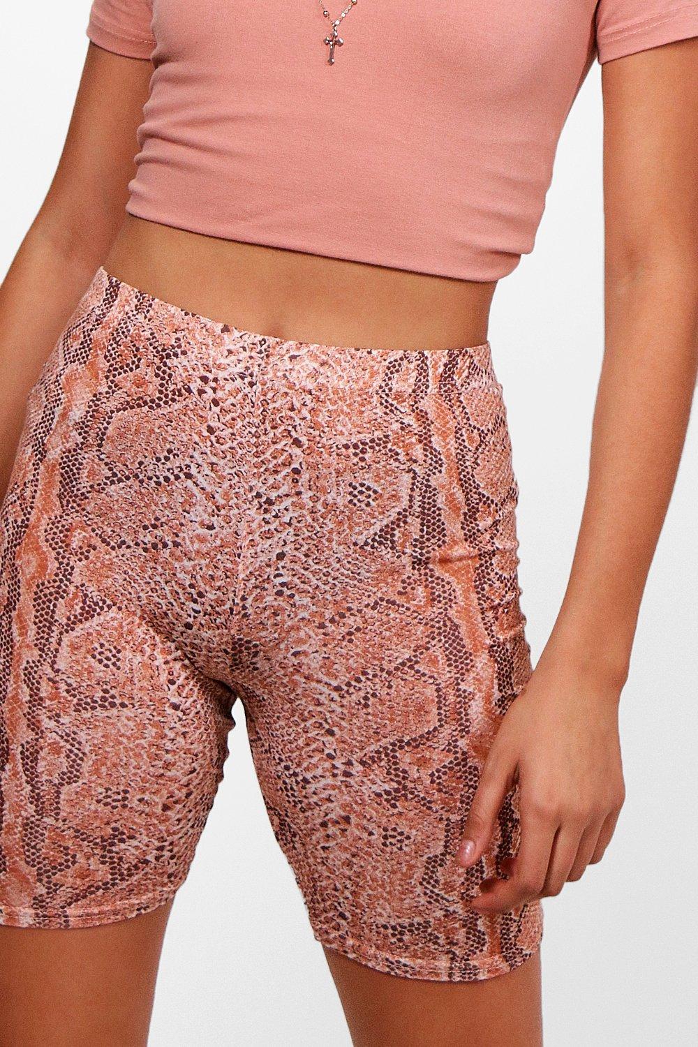 Pink snakeskin cheap cycling shorts