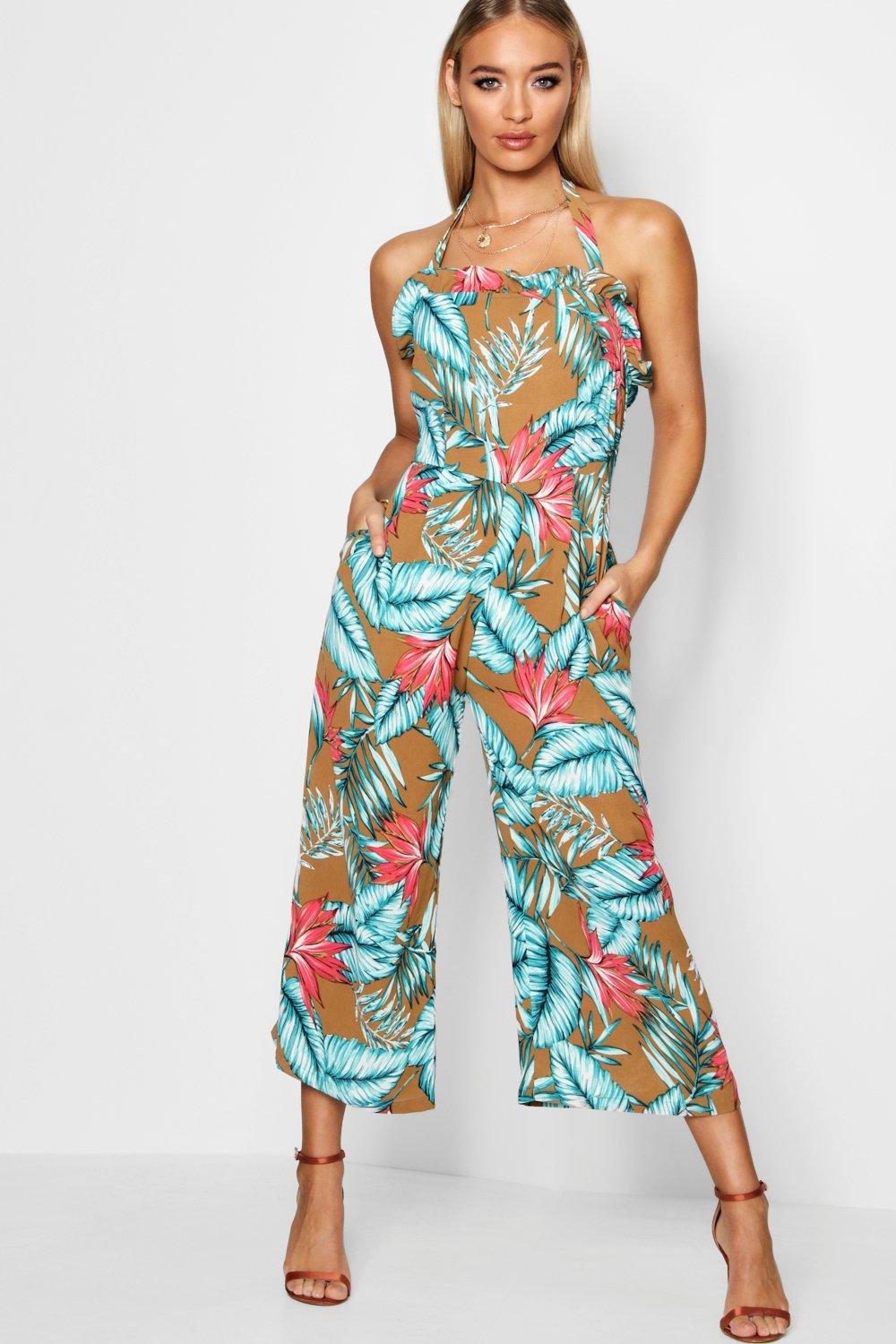 jumpsuit jungle print