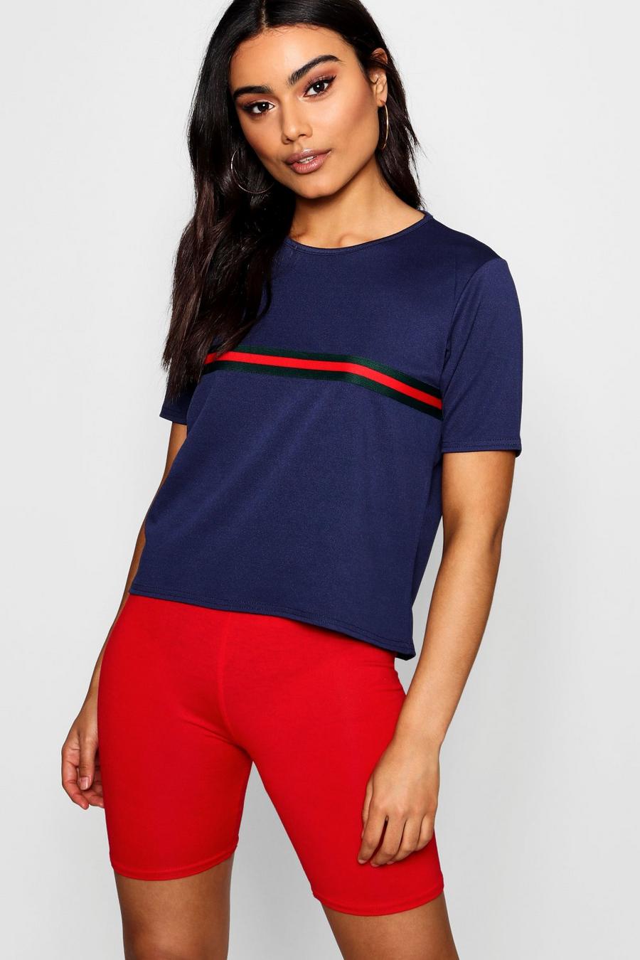 Sports Stripe Placement T-Shirt image number 1