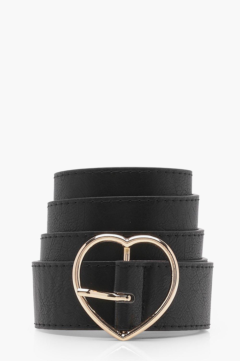 heart buckle belt