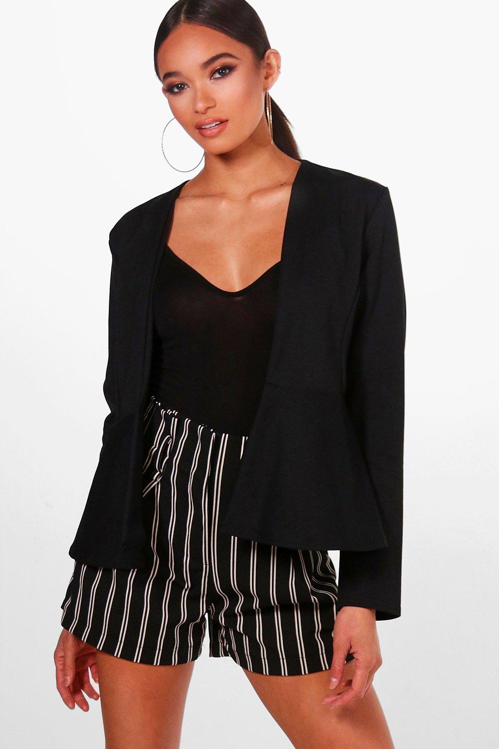 petite peplum blazer