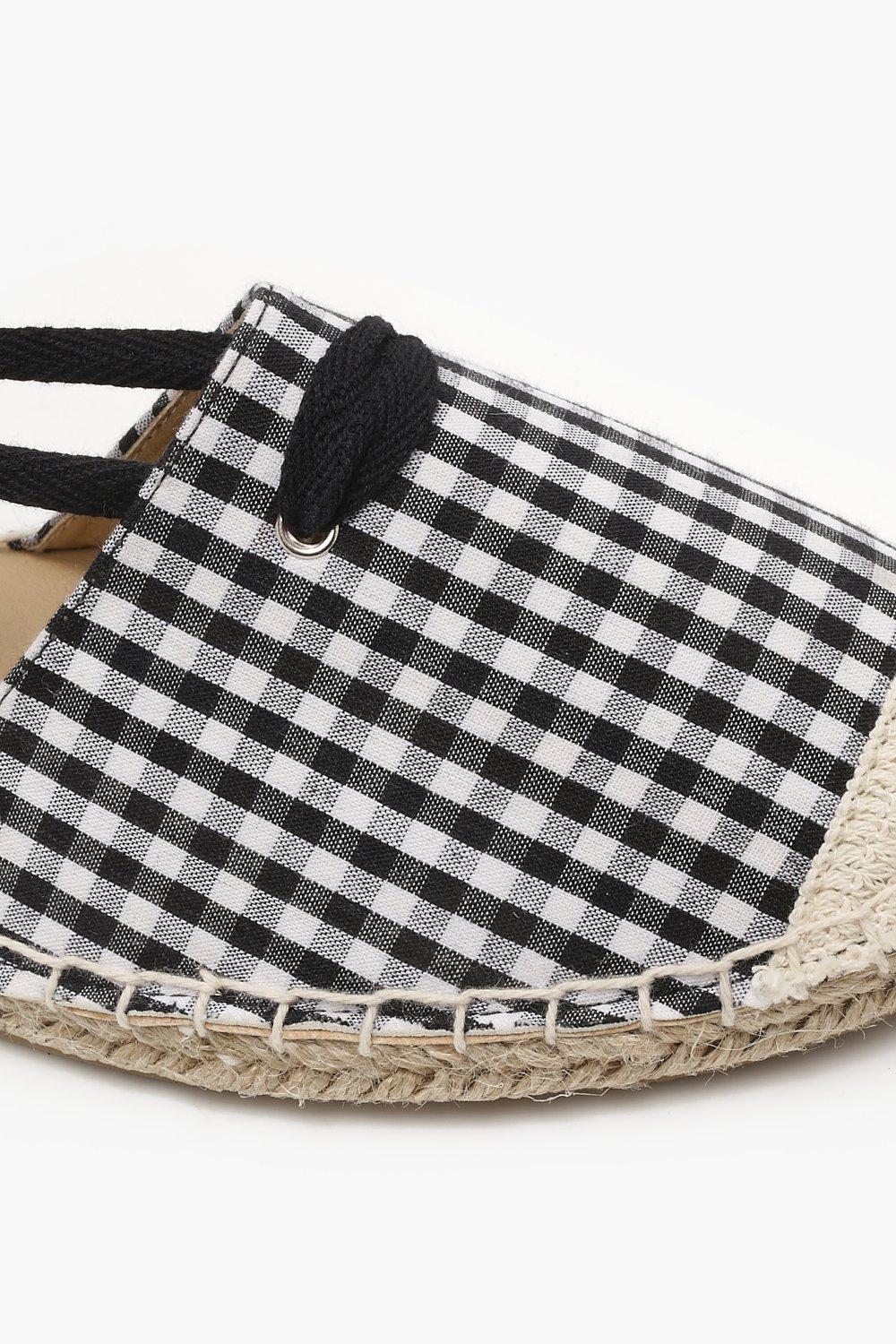 Gingham espadrilles online