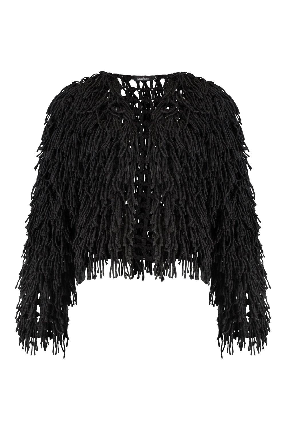 Boohoo 2025 shaggy cardigan