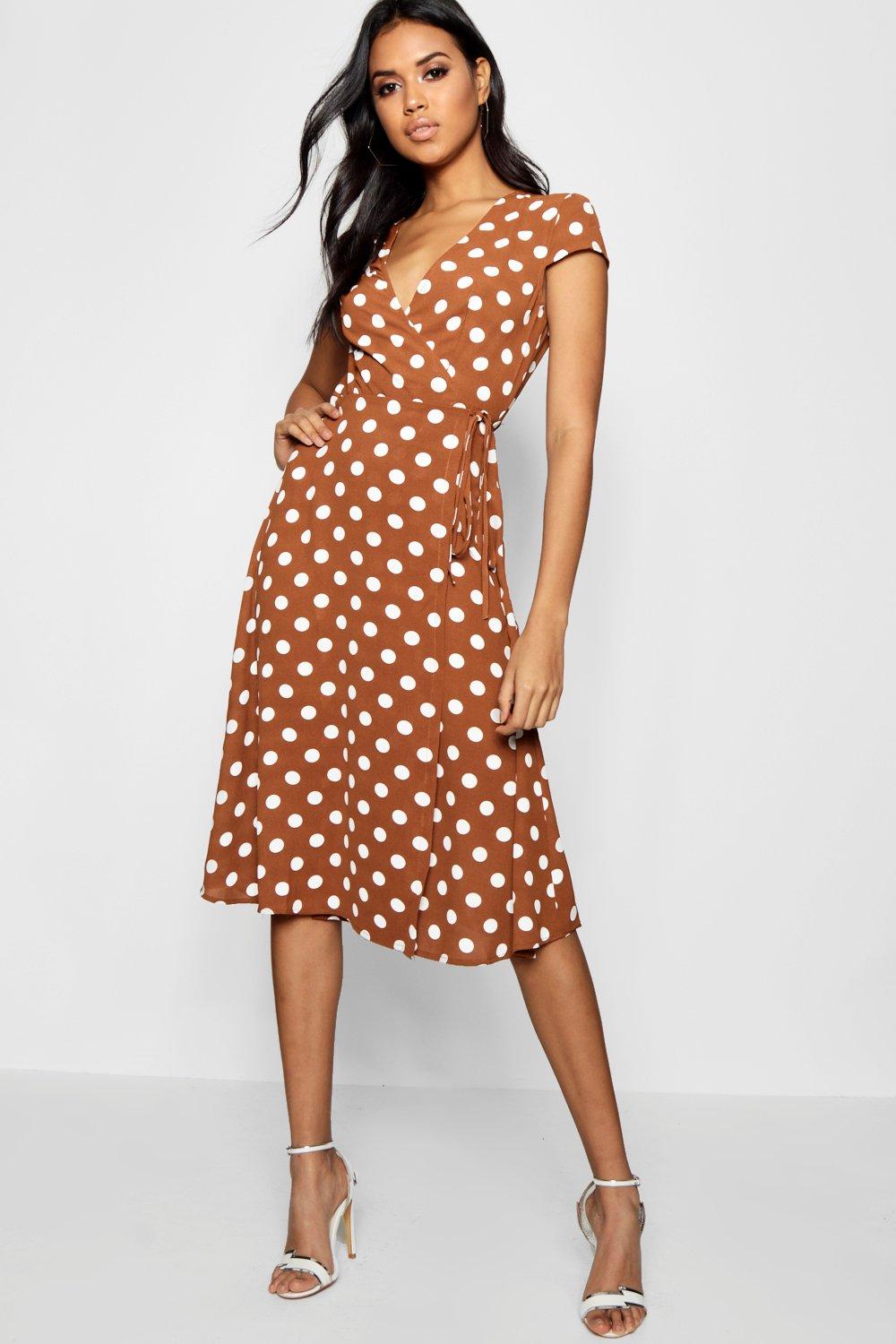 next polka dot wrap dress