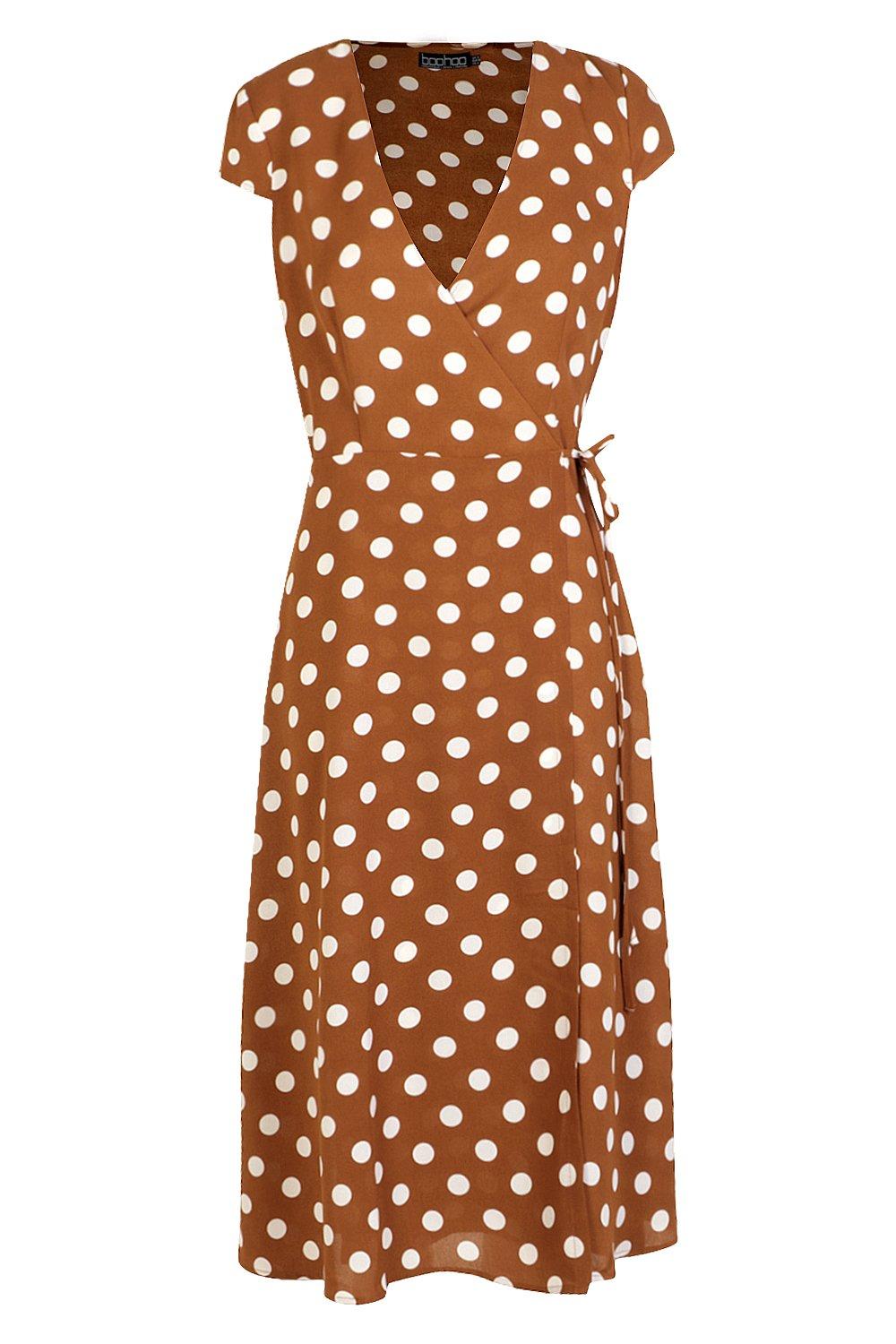 Spotty store dress boohoo