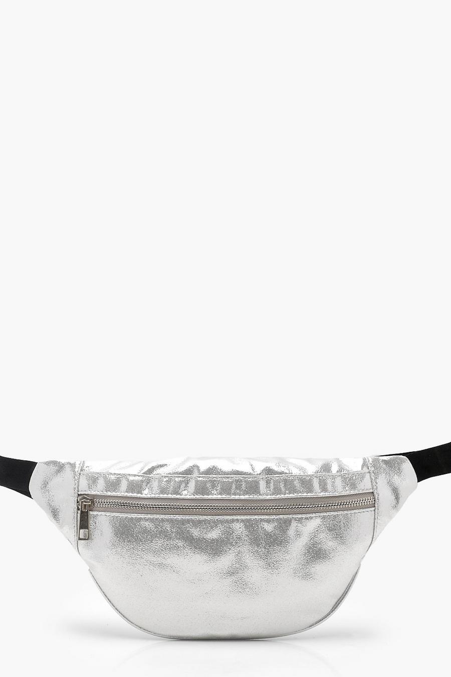 Silver Metallic Fanny Pack image number 1