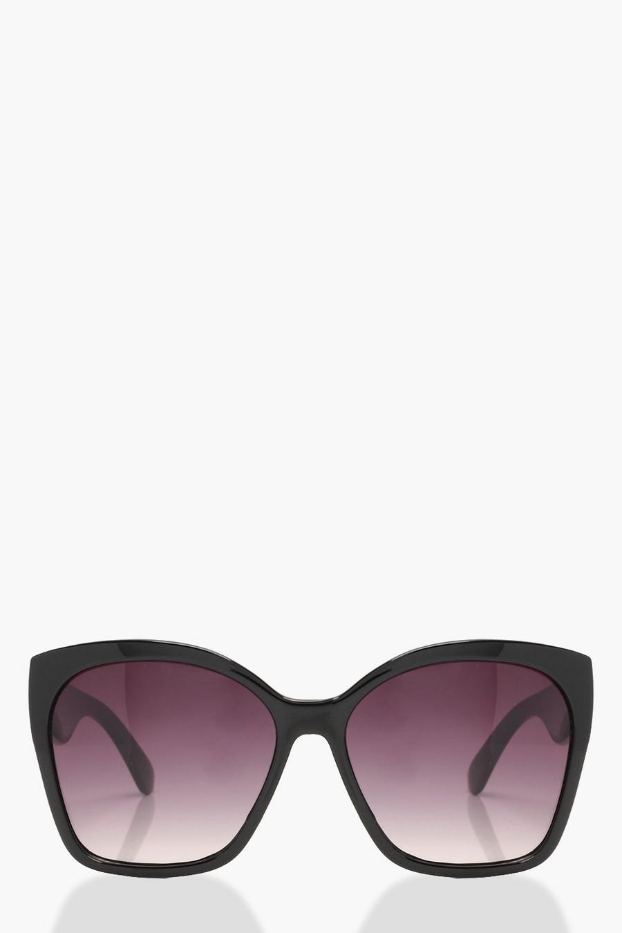 Black schwarz Oversized Tinted Sunglasses