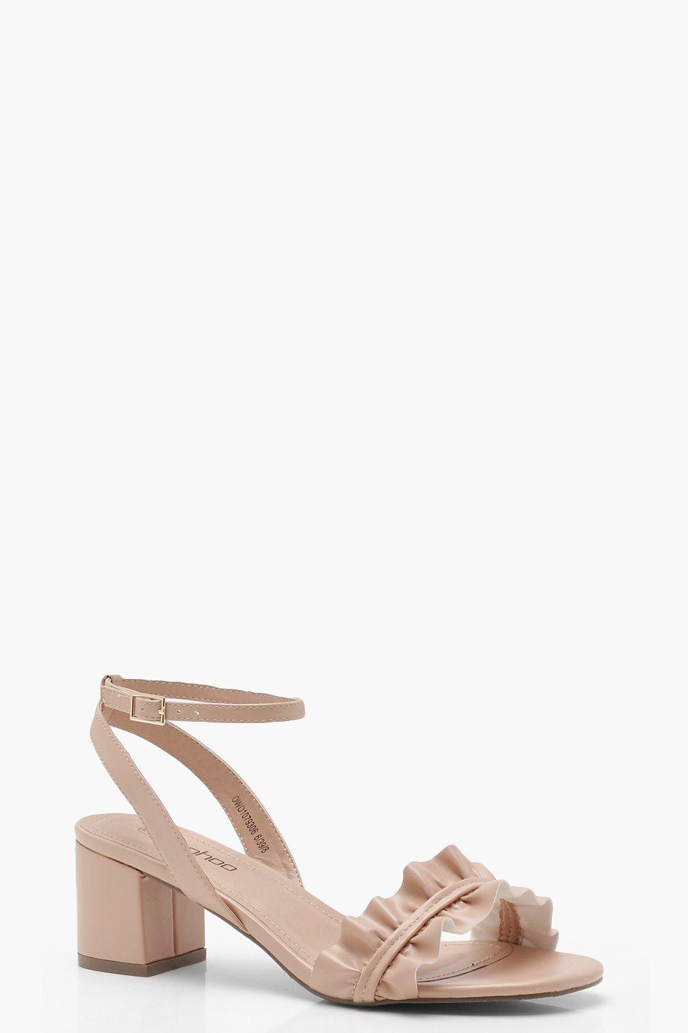 boohoo low block heel