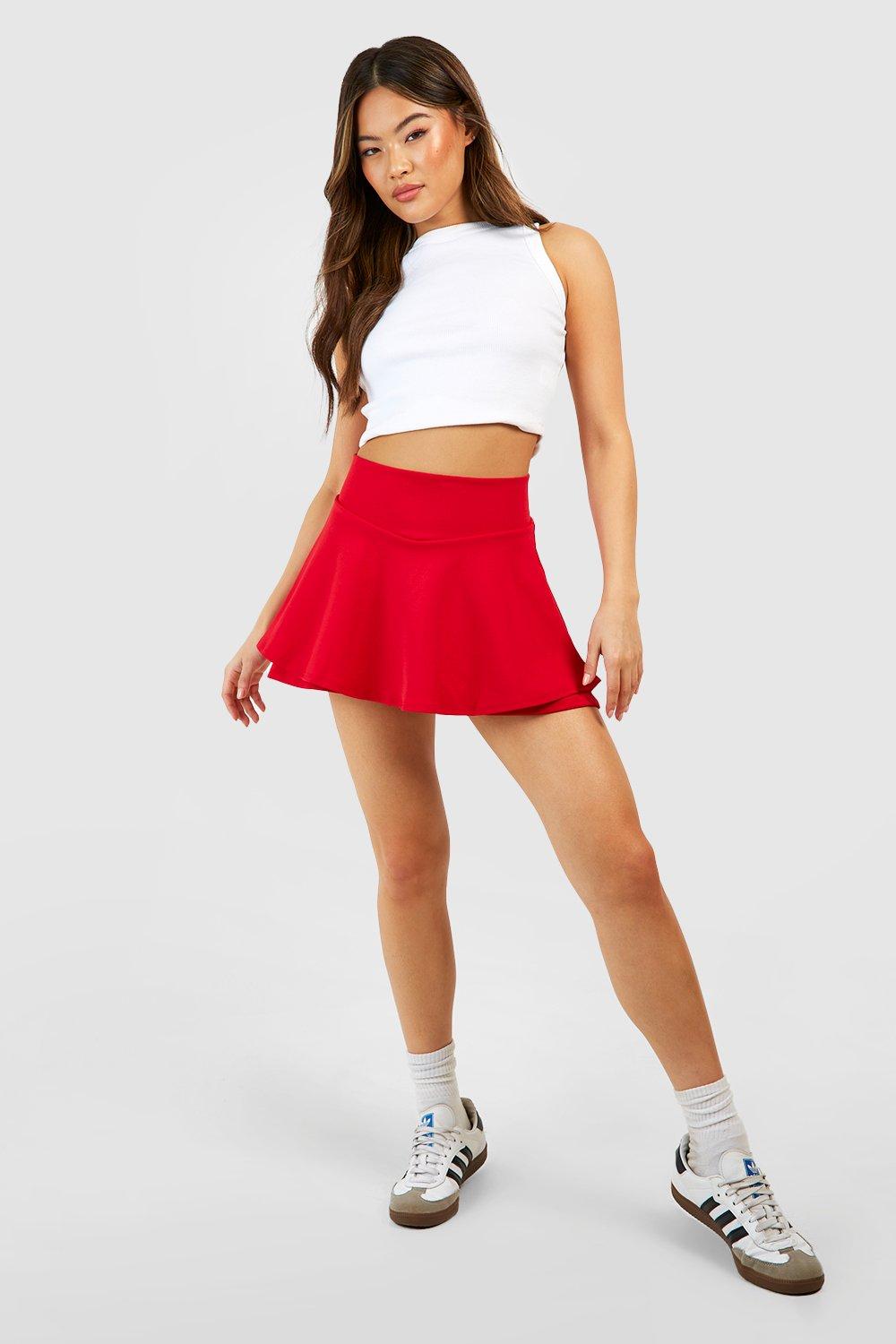 Black frill outlet skort boohoo