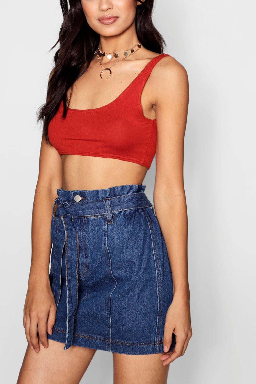 boohoo paperbag skirt