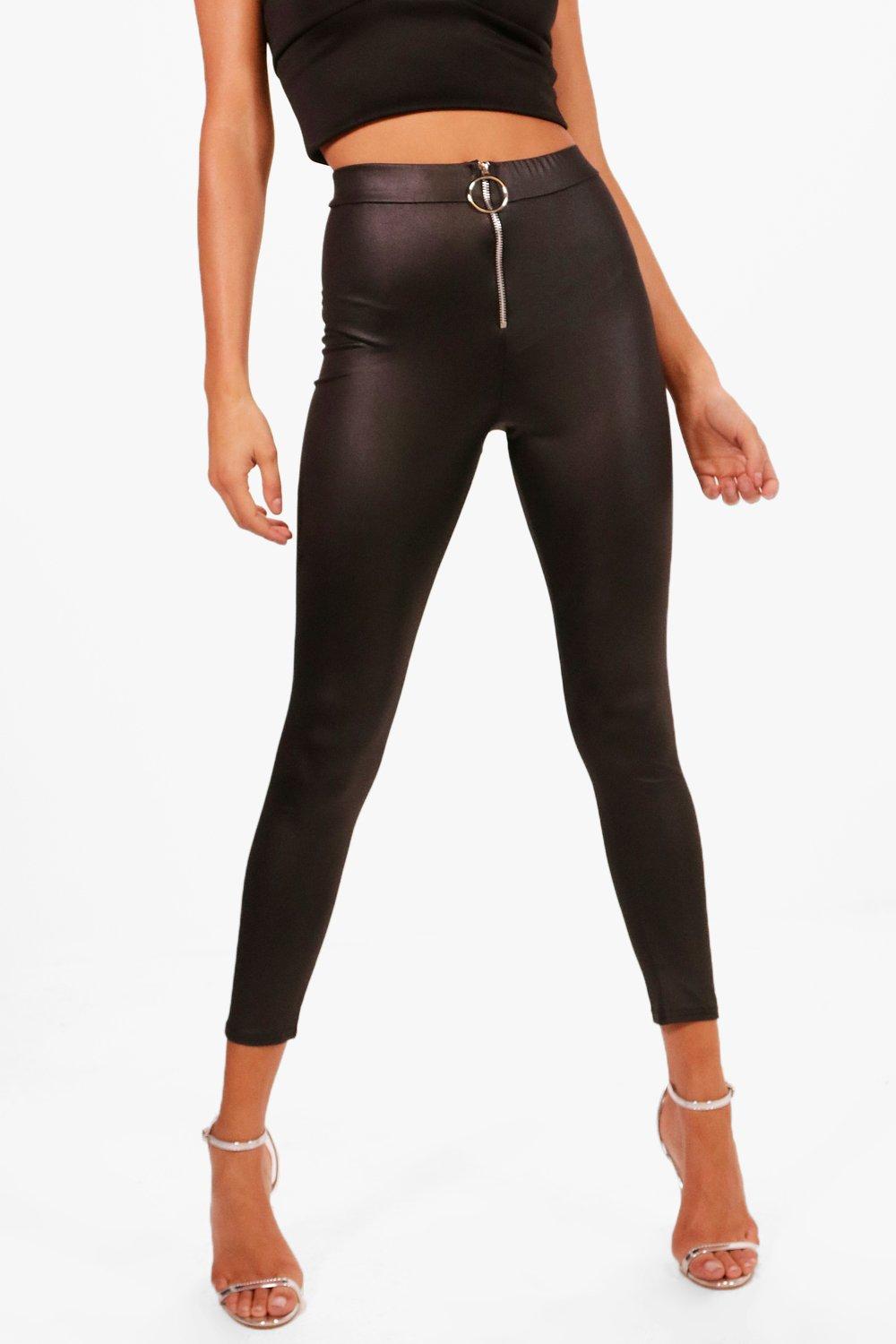 boohoo wet look leggings