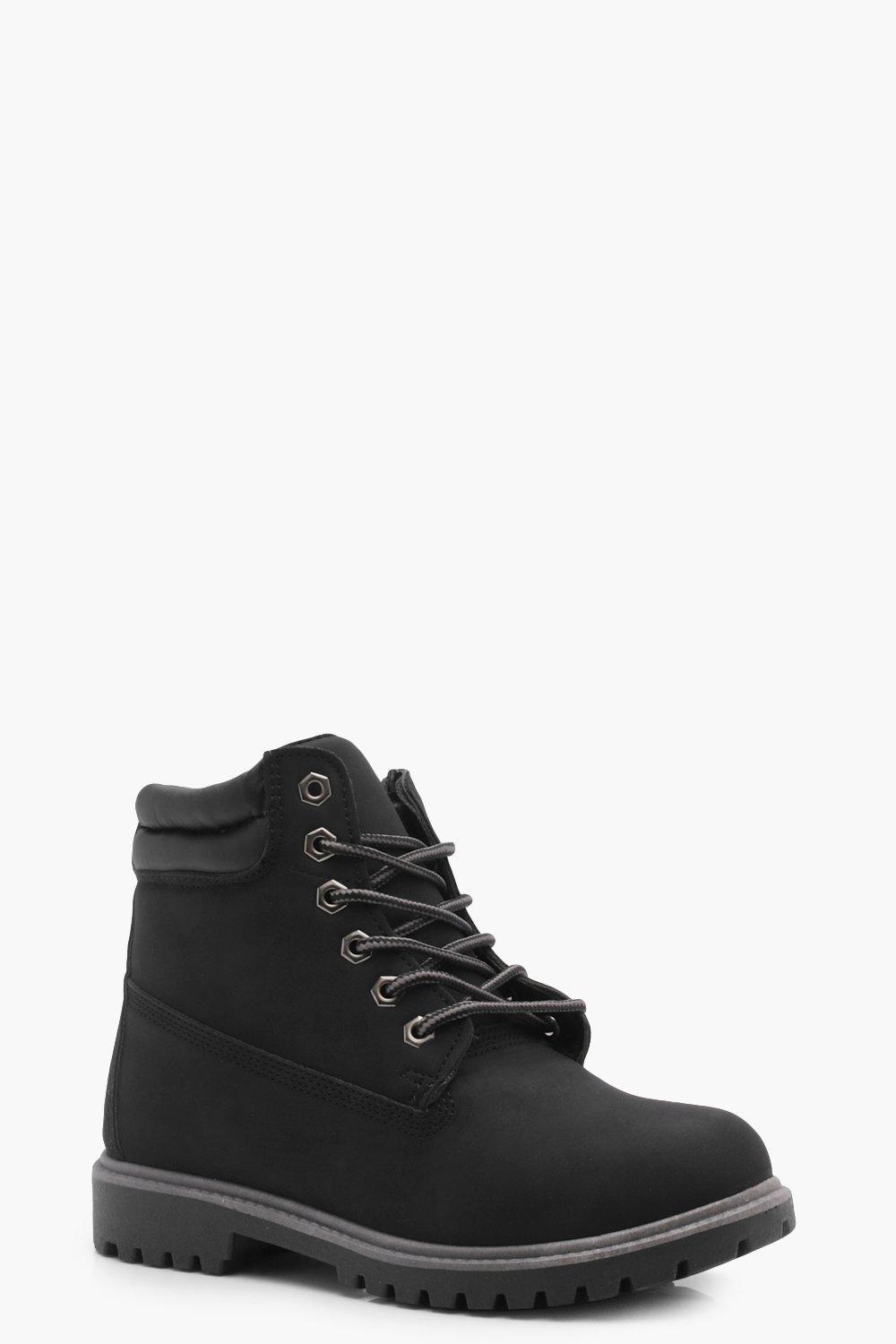 boohoo lace up hiker boots