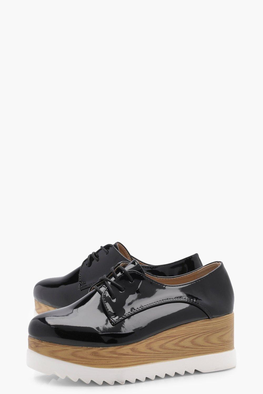 Nicole Cleated Platform Brogues boohoo DE