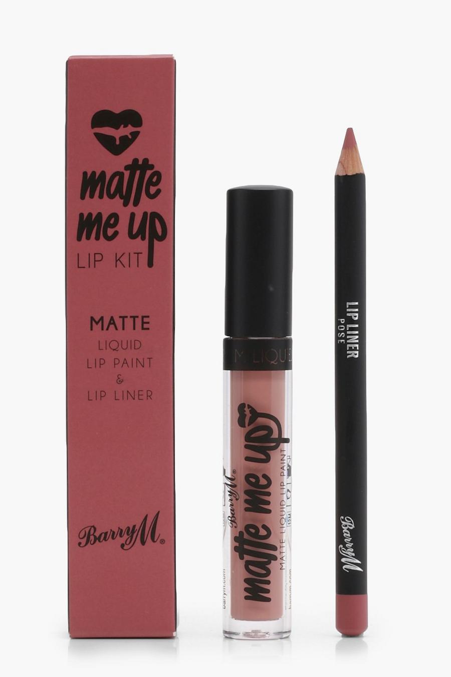 Barry M Matte Me Up Lip Kit - Pose, Pink image number 1