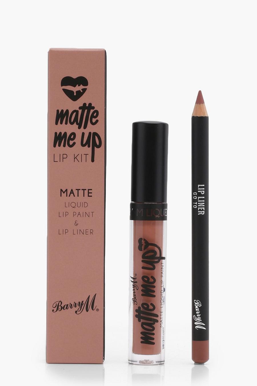 Wine red Barry M Matte Me Up Lip Kit - Go To